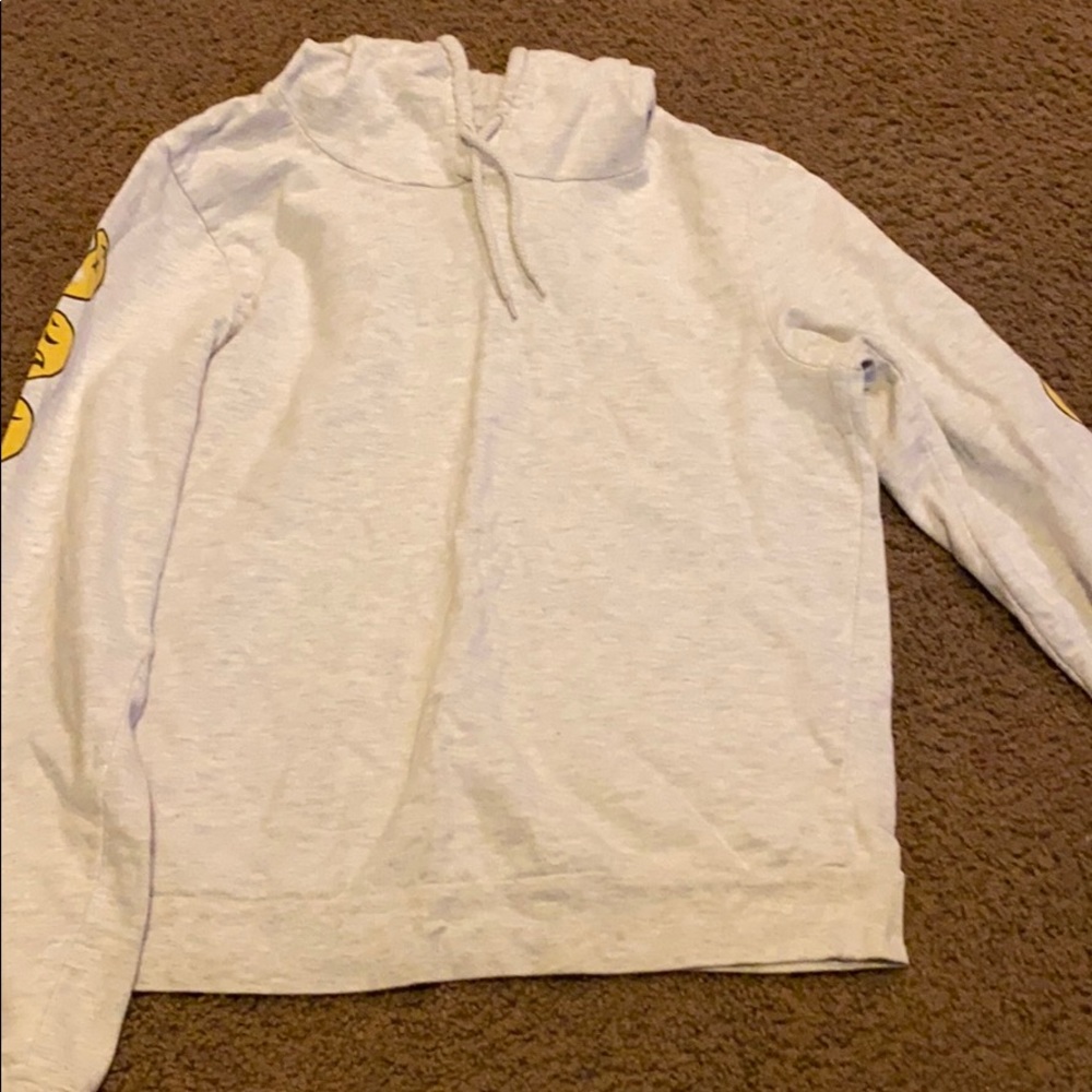 Grey emojis date sweater